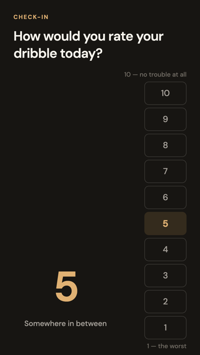 The one-tap daily check-in